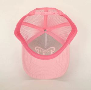 Gorra Trucker Deportiva Clásica de 5 Paneles, Personalizada, de Alta Calidad, al por Mayor, con Logotipo Bordado en Relieve, Color Rosa Gamuza - Product Image 6