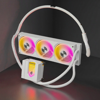 Refroidisseur liquide pour processeur SNOWMAN, ventilateur ARGB, refroidissement par eau pour PC, 120 mm, affichage de la température à l'infini, AIO, refroidissement liquide pour processeur, boîtier d'ordinateur