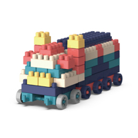 Juego de Bloques de Construcción de 260 Piezas, Educativo, para Armar, Modelo de Edificios Modernos, Juguete para Niños de 2 a 4 y de 5 a 7 Años, Bloques de Construcción Resistentes, Caja de Regalo