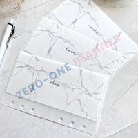 Classeur personnalisé A5 A6 A7 papier vélin mat givré sans zip organisateur d'argent enveloppes de rembourrage portefeuille pour la budgétisation