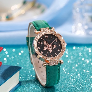 Reloj de Pulsera de Cuarzo de Aleación Personalizado al por Mayor, Deportivo, de Negocios, para Mujer, Minimalista, con Números Arábigos y Puntero de Mariposa - Product Image 1