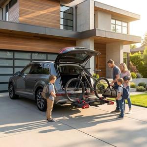 <span class=keywords><strong>Porte</strong></span>-vélos électrique à fixation sur barre de remorquage Innrack, haute capacité de charge, homologué ECE, pour 2 vélos, avec éclairage intégré pour voitures européennes - Product Image 1
