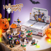 Modèle de construction en blocs de la maison fantôme de la citrouille, en plastique ABS, pour les plus de 14 ans, jouet, cadeau d'Halloween, décoration