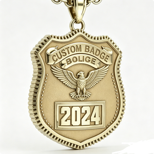 จี้สร้อยคอรูปนกอินทรี 3 มิติ ชุบทอง ออกแบบพิเศษ พร้อมตัวเลือกแบบปรับแต่งได้ สร้อยคอผู้ชายสุดเท่ห์ - Product Image 3