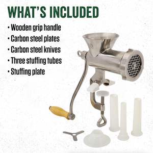 Новые продукты <span class=keywords><strong>LEM</strong></span> # Ручная мясорубка с креплением на стол, из нержавеющей стали, 2,9 кг, гарантия 3 месяца - Product Image 4