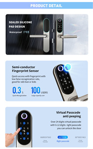 Cerradura Inteligente para Puerta con Huella Dactilar Vians de Alta Calidad, IP65 Impermeable, Tuya TTlock - Product Image 4