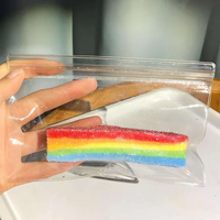 Jouet à presser en forme de bonbons à la pastèque arc-en-ciel, amusant, souple et extensible, gadget de simulation anti-stress, nouveauté, cadeau de fête