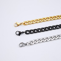 Bracelet long personnalisé pour homme en acier inoxydable, réglable, avec nom gravé, cadeau de fête