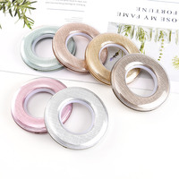 Anneaux à œillets pour rideaux Anneau double face avec couvercle transparent en ABS + PC Anneaux à œillets en plastique