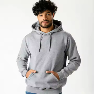 เสื้อฮู้ดแบบสวมหัวสำหรับผู้ชายผ้าฝ้าย20% โพลีเอสเตอร์โลโก้ปักตามสั่ง80% - Product Image 6
