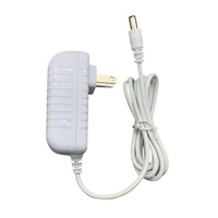 Cargador de Pared con Enchufe ABS de 12V 2A, Adaptador de Corriente Alterna/Corriente Continua de 24W con Enchufe para UE, Reino Unido, EE. UU. y Australia, Color Blanco para Equipos de Audio