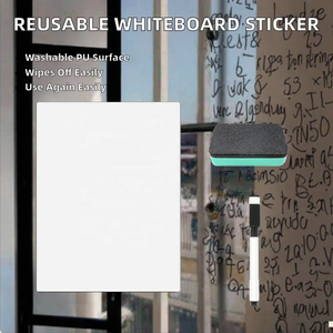 Lámina de Pizarra Blanca Autoadhesiva Removible, Lámina de Pizarra Blanca de PU Autoadhesiva en Rollo para Pared - Product Image 2