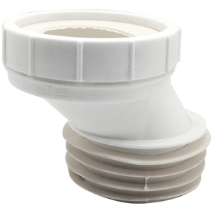 Produit de plomberie : Siphon d'extension rigide pour toilettes, décalé, 45 mm - Product Image 1