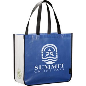 Bolsa no tejida de esquina redonda, bolso de regalo impreso personalizado, reciclable, laminada, PP - Product Image 5