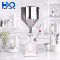 Machine de remplissage de liquides de haute précision A03 pour boissons, miel, confiture, vernis à ongles, crème cosmétique, trémie en acier inoxydable 304, 10L, 220V
