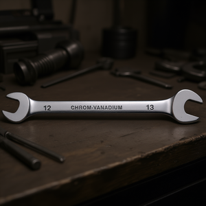 Fervi Chrome Plated Fixed <b>Wrench</b> 12x13mm Chrom Vanadium Mirror Polished - Product Image 3