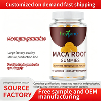 Bonbons gélifiés à l'extrait de racine de maca sur mesure OEM, 200 mg, énergie naturelle et soutien immunitaire pour la santé des hommes et des femmes