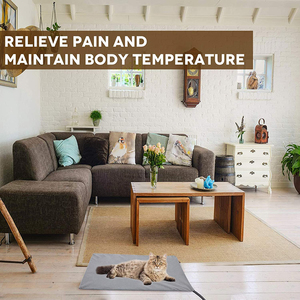 Yıkanabilir Yumuşak Isıtmalı Köpek Yatağı Çiğnemeye Dayanıklı Çelik Kordonlu Evcil Hayvan Isıtma Pedi - Product Image 4