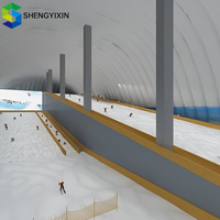 Grande Tente Dôme Gonflable Climatisée Quatre Saisons à Ouverture Rapide Automatique en Alliage d'Aluminium pour Salle de Sport, Terrain de Sport et Court