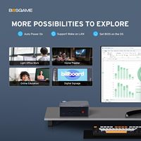 BOSGAME B100 Intel 12e generatie Mini PC 16GB DDR4 RAM 512GB M.2 2280 SSD 4K 60HZ Drievoudig beeldscherm Dubbele HDMI Type-C 6W TDP WIFI5 BT 5.0