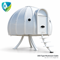 Chalet de glamping de luxe sur la plage avec zone de couchage panoramique, vue large, mobilier inclus, salle de bain privée, maison préfabriquée pour vacances