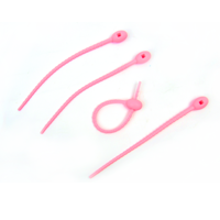 Attaches de câble en caoutchouc multi-usages Gestion des câbles Wrap Sac Clip Accessoire Coloré Réutilisable Silicone Zip Ties