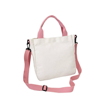 Tas Selempang Kanvas dengan Tali Bahu yang Dapat Disesuaikan, Kosong untuk DIY, Warna Putih, dan untuk Tas OEM Huayu Ekstra Besar