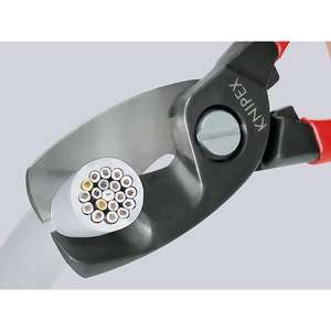 Tijeras para cables y alambres de doble filo Knipex, 200 mm - Product Image 3