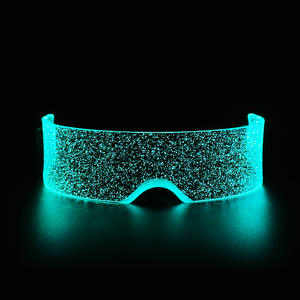 Wholesale LED Luminous Sunglasses Vintage Punk Men Women Fashion Party Christmas Colorful <b>Light</b> <b>up</b> Glasses <b>Shades</b> UV400 - Product Image 5