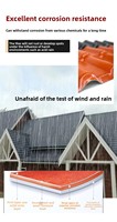 Strandfront-Resort-Hütte Traditioneller Tempel Outdoor Synthetisches Harz PVC ASA Wellplatten Dachziegel