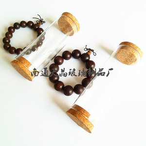 ขวดแก้วเทียนจิง 50x2x150 มม. ปิดผนึกด้วยฝาไม้ก๊อกสำหรับเก็บเม็ดชา - Product Image 4