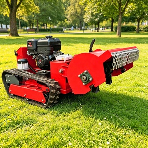 Pequeña máquina integrada de control remoto para cortar césped y quitar nieve con capacidad de inclinación de 45 grados. Cortadora de césped para margen de río - Product Image 2
