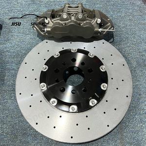 Étriers de frein forgés à 6 pistons avec kit de disques en carbone-céramique à fibres longues pour <span class=keywords><strong>Golf</strong></span> GTI EVO6 EVO10 <span class=keywords><strong>GOLF</strong></span> <span class=keywords><strong>R</strong></span> 18/19 pouces - Product Image 2