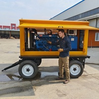 Générateur diesel Ricardo 100 KVA, super silencieux, à moteur sans balais, économe en carburant, groupe électrogène insonorisé avec automatisation ATS, alimentation extérieure