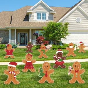 Letreros Navideños AnyDesign con Estacas - Hombre de Jengibre y Otros Diseños Festivos para Decoración de Jardín, Patio y Caminos - Product Image 6