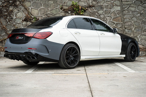 <span class=keywords><strong>W205</strong></span> à W206 Pièces d'auto pour Benz 2015-2021 Classe C <span class=keywords><strong>W205</strong></span> Mise à niveau 2022-2025 W206 C63 Kit de carrosserie Pare-chocs de voiture Phare Capot Ailes - Product Image 5