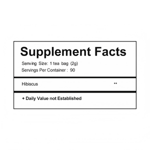 Té Herbal de Hibisco Rojo VitaliTea OEM, Apoyo para la Salud del Corazón y la Digestión, 90 Bolsitas de Té de 2g Cada Una, Sin Cafeína Natural, Caja Orgánica - Product Image 2