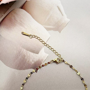 <b>Gold</b> Stainless Steel <b>Anklet</b> Minimalist Geometric Design For Women Daily Wear Foot Ornament - Product Image 3