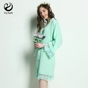 ชุดคลุมลูกไม้ผ้าเรยอนนุ่มสำหรับผู้หญิงชุดนอนแฟชั่นสำหรับงานแต่งงานของ<span class=keywords><strong>6013</strong></span> - Product Image 6