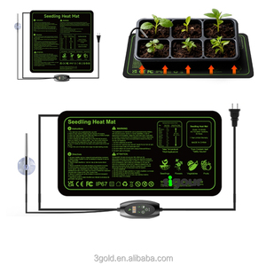 Dual Display New Arrival 19.6 "X 10.3" Vierkante Waterdichte Zaadkieming Warm Tuinieren Hydrocultuur Mat Met Eu Uk Plug - Product Image 4