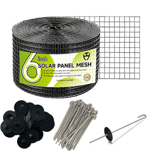 Filet <span class=keywords><strong>anti</strong></span>-oiseaux galvanisé pour panneaux solaires résidentiels, protection des panneaux solaires sur toiture - Product Image 1