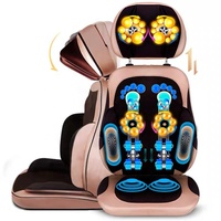 Chaise de massage Shiatsu portable avec chauffage et vibration pétrissant le massage du corps entier, y compris le cou, le dos, la taille, les fesses et les jambes