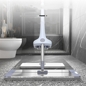 Đồ Gia Dụng Khô Ướt Cách Sử Dụng 360 Xoay Ma Thuật Dễ Dàng Sàn Làm Sạch Lau Phẳng Microfibre Vải Bền Vững Hình Chữ Nhật 42*12Cm Thép - Product Image 1