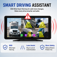 Système DVR professionnel AHD haute définition 5 canaux pour camion avec moniteur BSD et écran 10,36 pouces, vision nocturne pour travaux de construction