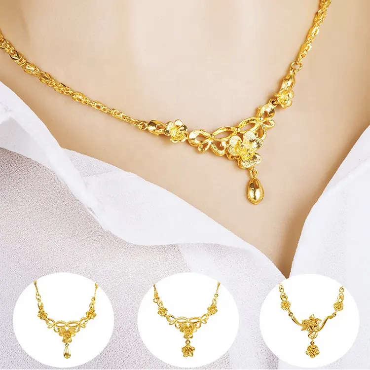 Оптовая продажа, цепочка оптом, латунное позолоченное ожерелье, индийское свадебное ожерелье, золотые ювелирные изделия