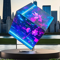 Affichage LED cube magique carré créatif à 4 et 5 faces, étanche, pour la publicité en magasin de détail, P3 P3.91