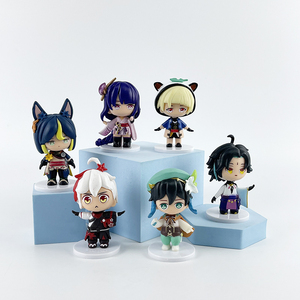 หุ่นจำลองแอคชั่นทำจาก PVC อะนิเมะ6ชิ้น/เซ็ต, ตุ๊กตาอะนิเมะเรื่อง Genshin impact kanyu plenilune Gaze - Product Image 2