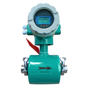 SS304 vệ sinh điện từ đo lưu lượng ba-kẹp sữa từ/dầu/Lưu lượng không khí mét cho nước đo lường - Product Image 1