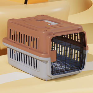 Portable <span class=keywords><strong>Pliable</strong></span> En Plastique Pet Carrier Boîte À Air Cage De <span class=keywords><strong>Transport</strong></span> pour <span class=keywords><strong>Chien</strong></span> Chat Maison Voyage Cas avec Accès Supérieur Autres Embouts De <span class=keywords><strong>Transport</strong></span> - Product Image 6