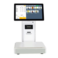 15.6inch Touch Screen Epos Machine All in One Pos System Billing Smart Software Scale Cash Register Terminal for Supermarket